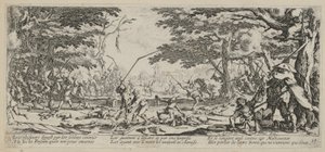 A parasztok bosszúja, a „A háború borzalmai” című sorozat 17. része alkotó: Jacques Callot