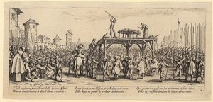 Kerék, a „A háború borzalmai” sorozat 14. lapja alkotó: Jacques Callot