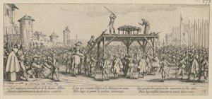 Kerék, a „A háború borzalmai” című sorozat 14. része alkotó: Jacques Callot