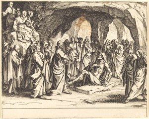Lázár feltámasztása alkotó: Jacques Callot
