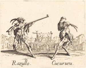 Razullo és Cucurucu alkotó: Jacques Callot