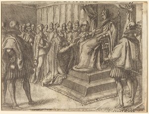 Lengyelország követének fogadása [recto] alkotó: Jacques Callot