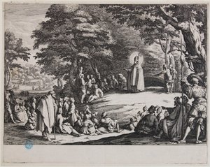 Szent Admond vagy Szent Miklós és Szent Severinus (Lieure 406, Meaume 140) alkotó: Jacques Callot