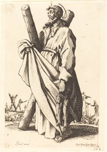 Szent András, 1631-ben jelent meg. alkotó: Jacques Callot