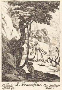 Szent Ferenc, c. 1632. alkotó: Jacques Callot