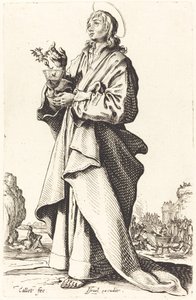 Szent János evangélista alkotó: Jacques Callot