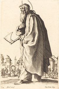 Szent Tádé, 1631-ben jelent meg. alkotó: Jacques Callot
