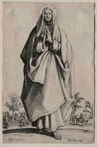 A Megváltó Boldogságos Szűz Mária szentjei Icons/Les Grands Apôtres (A nagy apostolok): La Sainte Vierge (A Szent Szűz) alkotó: Jacques Callot