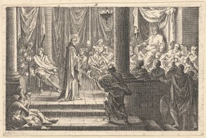 Jelenet a szenvedélyből (rézkarc) alkotó: Jacques Callot