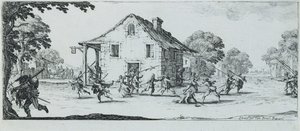 Fosztogatás jelenete, 1633 alkotó: Jacques Callot