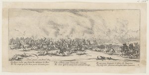 Csata, a „A háború borzalmai” című sorozat 3. része alkotó: Jacques Callot