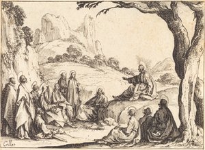 Hegyi beszéd, 1635. alkotó: Jacques Callot