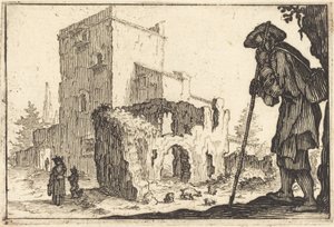 Pásztor és romok alkotó: Jacques Callot
