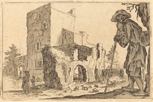 Pásztor és romok alkotó: Jacques Callot