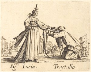 Jelek. Lucia és Trastullus alkotó: Jacques Callot