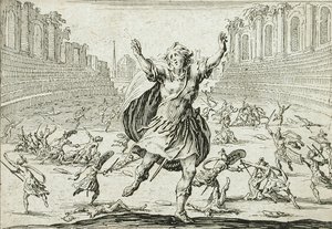 Csetepaté egy cirkuszban alkotó: Jacques Callot