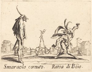 Szarvas Smaralo és Boio Ratsa alkotó: Jacques Callot