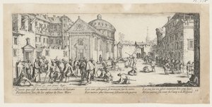 Kórház, a „A háború borzalmai” című sorozat 15. része alkotó: Jacques Callot