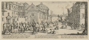 Kórház, a „A háború borzalmai” című sorozat 15. része alkotó: Jacques Callot
