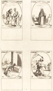 Szent Sándor Carbonarius; Szent Klára; Szent Digna és társai; Szent Konkordia alkotó: Jacques Callot