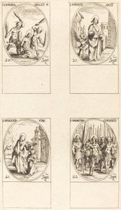St. Canida; Szent Máté; St. Ipigenia; Szent Mauritius és társai alkotó: Jacques Callot