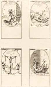 Szent Castorius, Szent Kárpoforusz és a négy koronás vértanú, Megemlékezés a képről. alkotó: Jacques Callot