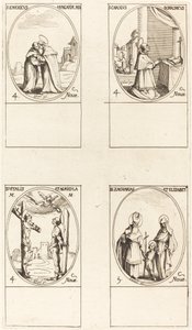 Szent Imre; Borromeo Szent Károly; St. Vitalis & Agricola; Sts. Zachary és Elizabeth alkotó: Jacques Callot