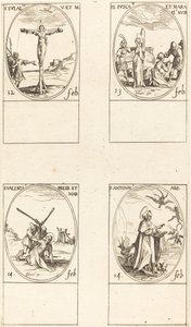 Szent Eulalia; St. Fusca és Maura; Szent Bálint; Szent Antal alkotó: Jacques Callot