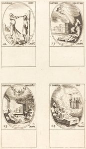 Utca. Flavian; Utca. Győzelem; Utca. Szolgáló; Utca. Tharsilla alkotó: Jacques Callot