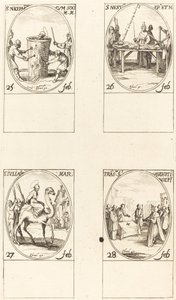 Szent Nicephorus; Szent Nestor; St. Julianus; Szent Ágoston fordítása alkotó: Jacques Callot