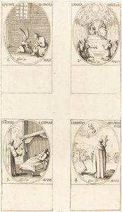 Szent Péter apostol; Angyalok Mária; Szent István testének felfedezése; St. Dom alkotó: Jacques Callot