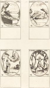 Szent Szervátiusz; Szent Bonifác; Szent Pachomius; Szent Korona alkotó: Jacques Callot