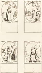 Szent Teréz; Szent Placidus és Flavia; Szent Brúnó; Szent Hit alkotó: Jacques Callot