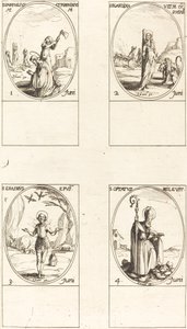 Szentek Pamphilius és Porphyry; Utca. Blandine és társai; Utca. Erasmus; Utca. kívánta alkotó: Jacques Callot