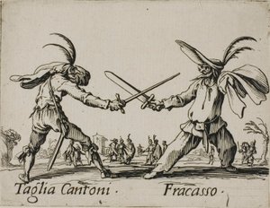Taglia Cantoni - Fracasso, 24. lemez a Balli di Sfessaniától alkotó: Jacques Callot