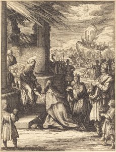 A mágusok imádása, 16231628. alkotó: Jacques Callot