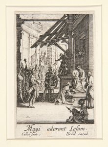 A mágusok imádása, sz. 8 A Szűz életéből alkotó: Jacques Callot