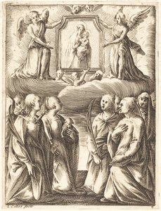 A Szűz és a Gyermek imádása alkotó: Jacques Callot
