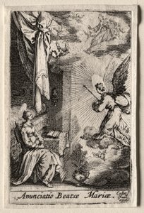 A Szűz élete: Az Angyali üdvözlet alkotó: Jacques Callot