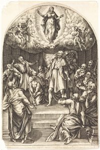 Mária mennybevétele alkotó: Jacques Callot