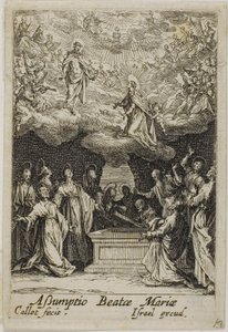 Szűz Mária mennybevétele, a Szűz Mária életéből alkotó: Jacques Callot