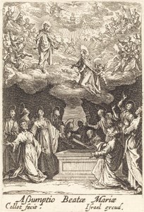 Szűz mennybemenetele, 1630-ban vagy azt követően. alkotó: Jacques Callot