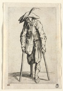 A koldusok: Falábas koldus alkotó: Jacques Callot