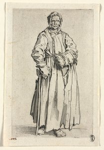 A koldusok: Félszemű nő, c. 1623. alkotó: Jacques Callot
