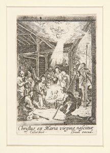 Krisztus születése, sz. 7 A Szűz életéből alkotó: Jacques Callot
