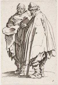 A vak ember és társa, sz. 9 A koldusok sorozatból alkotó: Jacques Callot