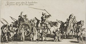 The Bohemians Marching: The Rear Guard, a The Bohemians c alkotó: Jacques Callot