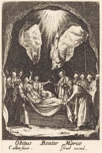 A Szűzanya temetése, 1630-ban vagy azt követően. alkotó: Jacques Callot
