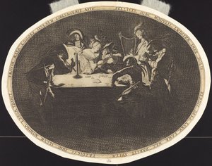 A kártyajátékosok alkotó: Jacques Callot