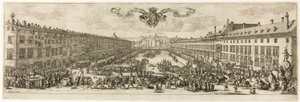 A Carrière vagy Rue Neuve, Nancy (The New Street) alkotó: Jacques Callot